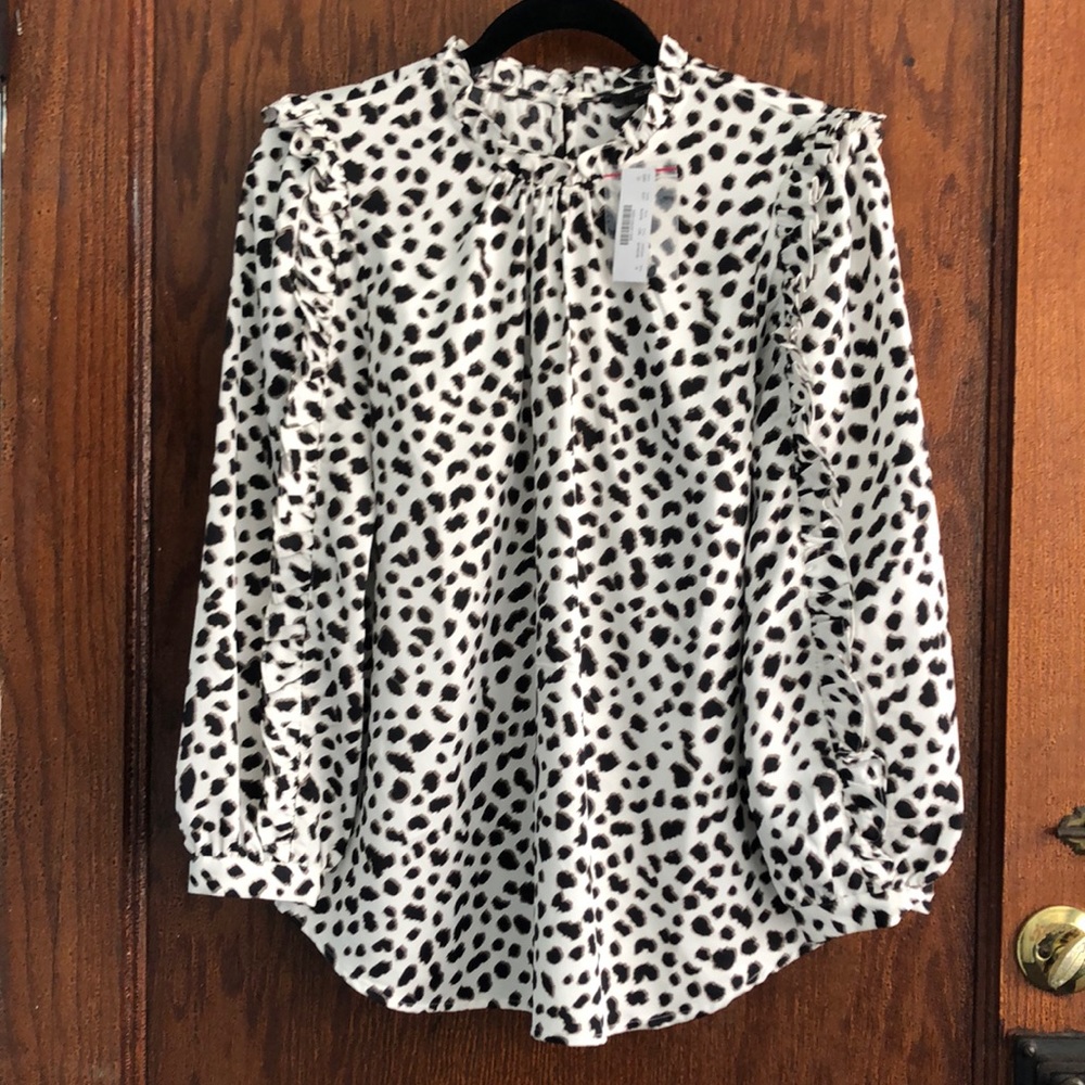 Jcrew Leopard Blouse
